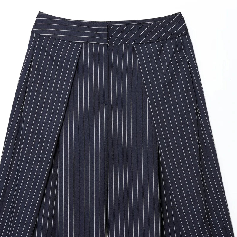Pantalones anchos plisados HXAO para mujer, pantalones de traje holgados para mujer, pantalones beige de cintura alta para oficina y trabajo, pantalones de pierna ancha oversize para primavera