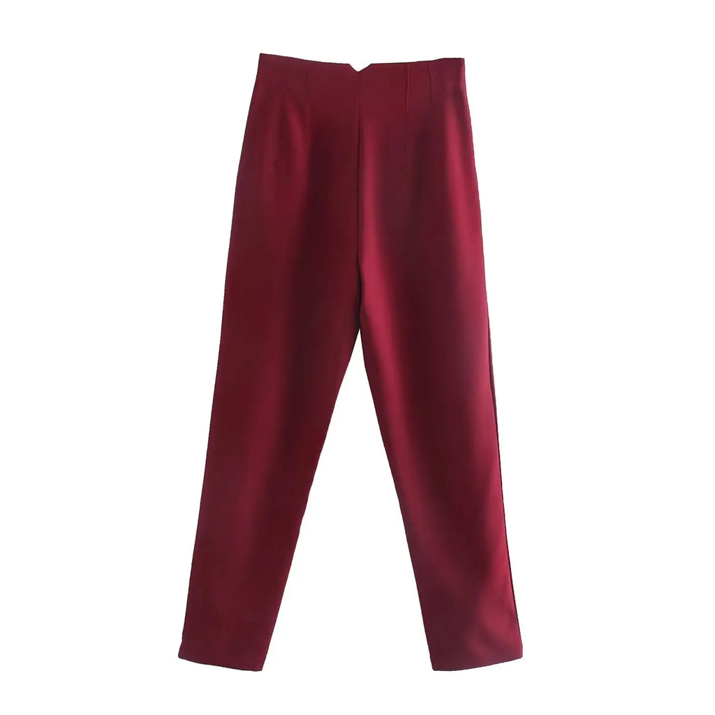 Koekop Trajes de oficina Pantalones lápiz Negro Rosa Blanco Pantalones de mujer Ropa de oficina de moda Pantalones de cintura alta para mujer Pantalones formales
