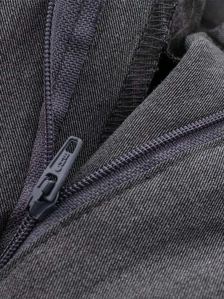 Willshela, Pantalones rectos lisos con cremallera frontal a la moda para mujer, pantalones Vintage de cintura alta de longitud completa para mujer, pantalones elegantes para mujer