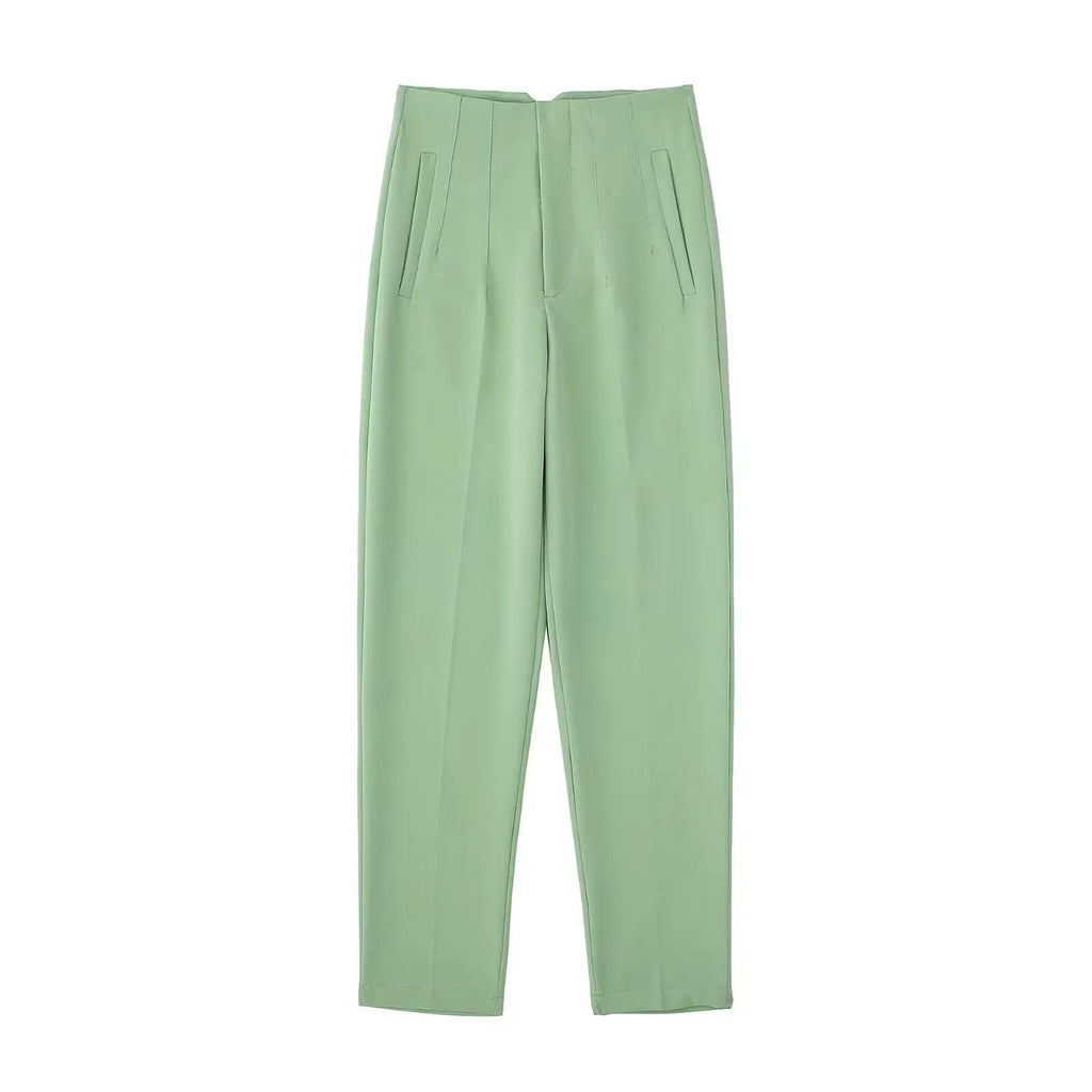 Koekop Trajes de oficina Pantalones lápiz Negro Rosa Blanco Pantalones de mujer Ropa de oficina de moda Pantalones de cintura alta para mujer Pantalones formales