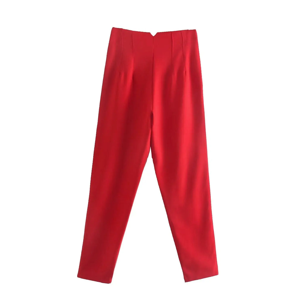 Koekop Trajes de oficina Pantalones lápiz Negro Rosa Blanco Pantalones de mujer Ropa de oficina de moda Pantalones de cintura alta para mujer Pantalones formales
