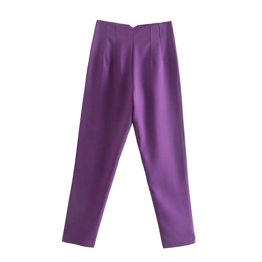 Koekop Trajes de oficina Pantalones lápiz Negro Rosa Blanco Pantalones de mujer Ropa de oficina de moda Pantalones de cintura alta para mujer Pantalones formales