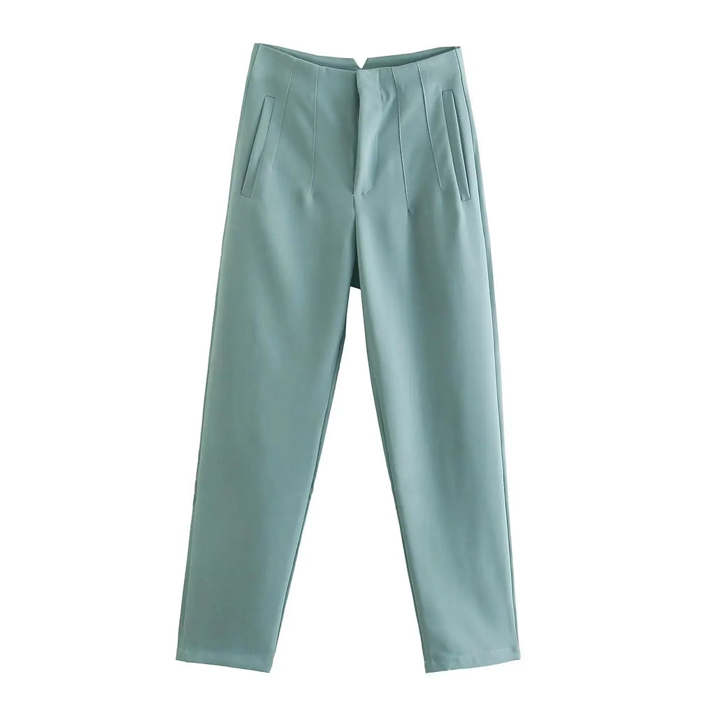 Koekop Trajes de oficina Pantalones lápiz Negro Rosa Blanco Pantalones de mujer Ropa de oficina de moda Pantalones de cintura alta para mujer Pantalones formales