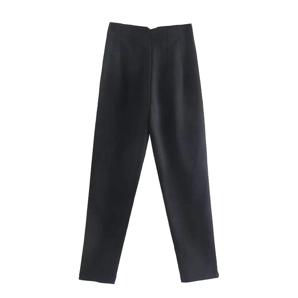 Koekop Trajes de oficina Pantalones lápiz Negro Rosa Blanco Pantalones de mujer Ropa de oficina de moda Pantalones de cintura alta para mujer Pantalones formales