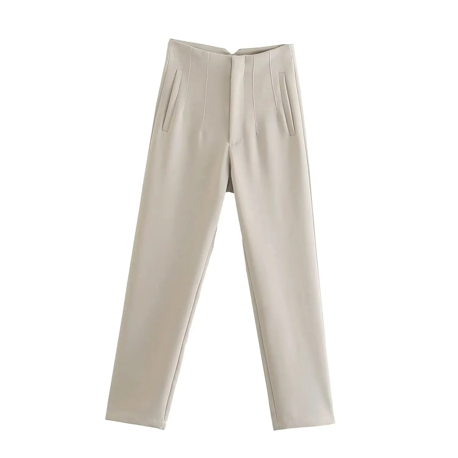 Koekop Trajes de oficina Pantalones lápiz Negro Rosa Blanco Pantalones de mujer Ropa de oficina de moda Pantalones de cintura alta para mujer Pantalones formales