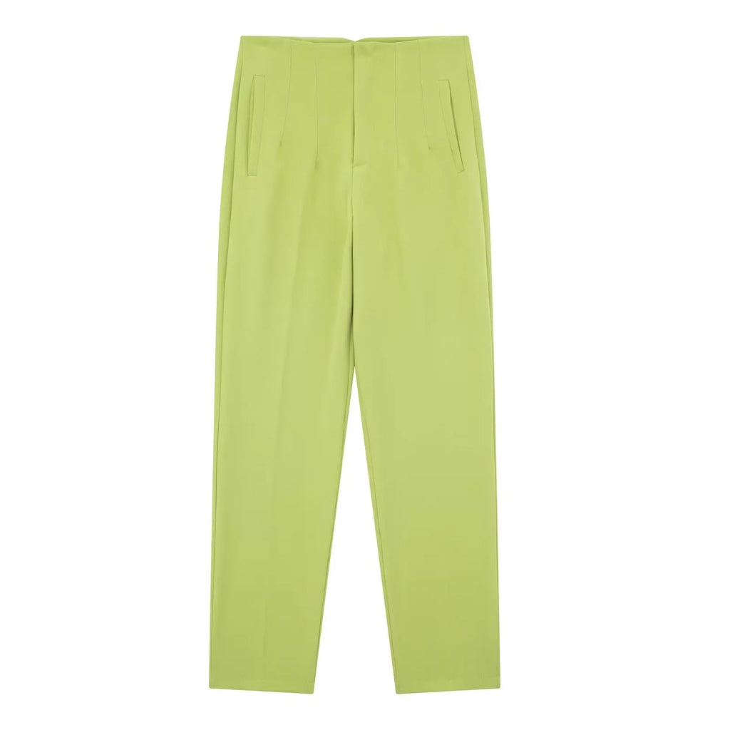 Koekop Trajes de oficina Pantalones lápiz Negro Rosa Blanco Pantalones de mujer Ropa de oficina de moda Pantalones de cintura alta para mujer Pantalones formales