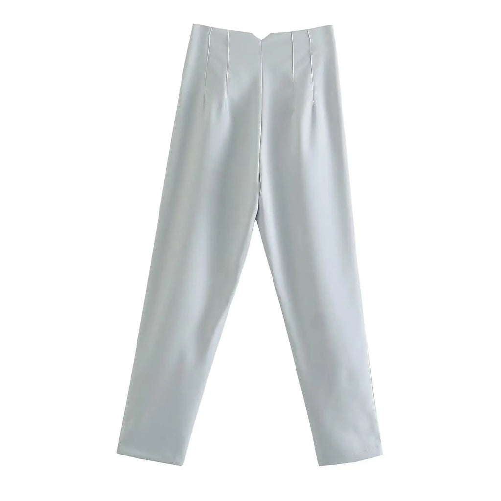 Koekop Trajes de oficina Pantalones lápiz Negro Rosa Blanco Pantalones de mujer Ropa de oficina de moda Pantalones de cintura alta para mujer Pantalones formales