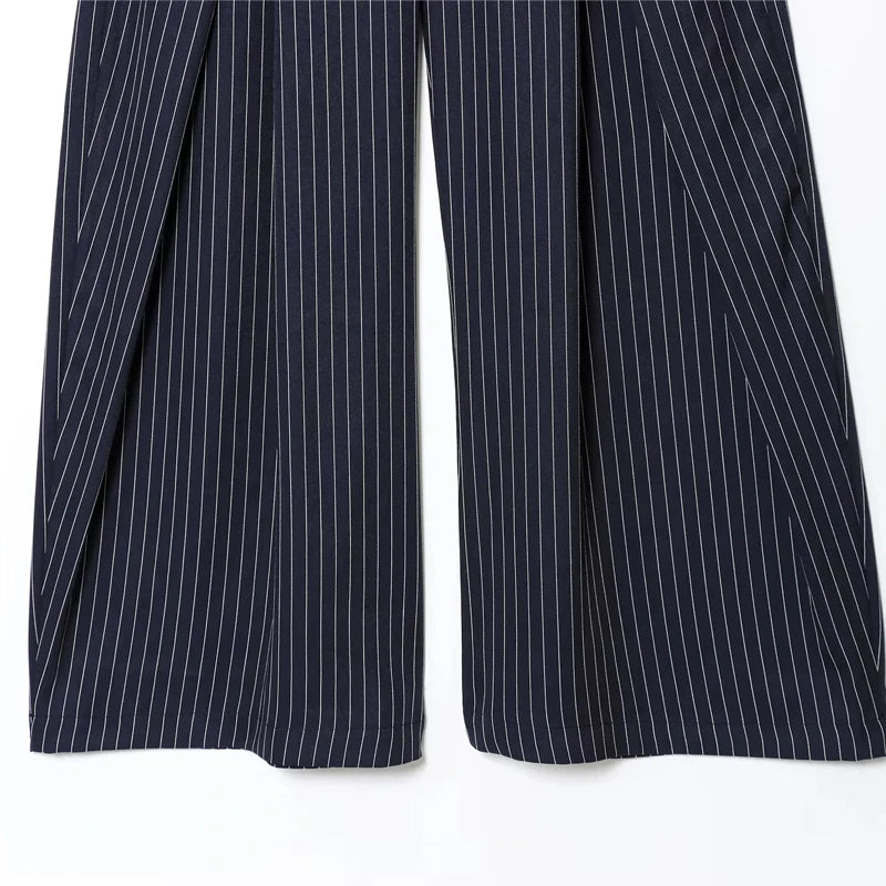 Pantalones anchos plisados HXAO para mujer, pantalones de traje holgados para mujer, pantalones beige de cintura alta para oficina y trabajo, pantalones de pierna ancha oversize para primavera