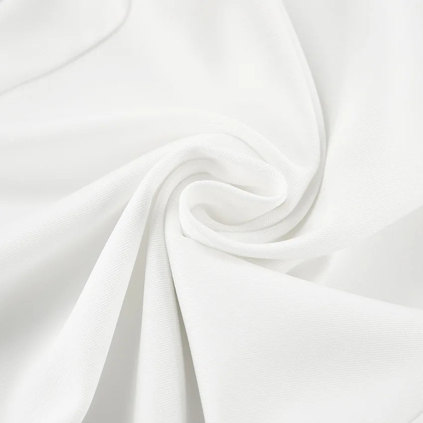 Pantalones de pierna ancha blancos ligeros de lujo para mujer, pantalones de pierna recta de cintura alta con temperamento versátil para ir al trabajo y ocio, primavera y otoño