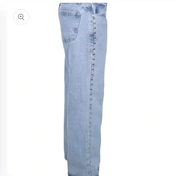 Y2k One Dilemma pantalones vaqueros con estampado de leopardo y estrellas, pantalones vaqueros de pierna ancha, ropa de calle, pantalones vaqueros holgados de cintura alta, ropa gótica Harajuku para mujer