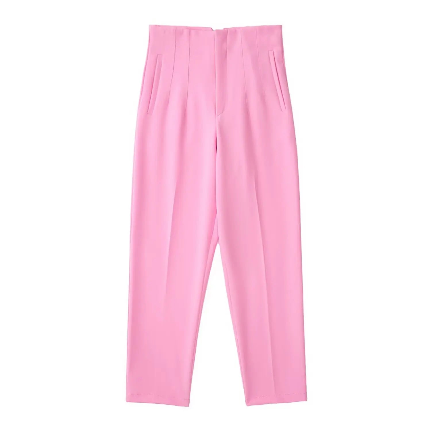 Koekop Trajes de oficina Pantalones lápiz Negro Rosa Blanco Pantalones de mujer Ropa de oficina de moda Pantalones de cintura alta para mujer Pantalones formales